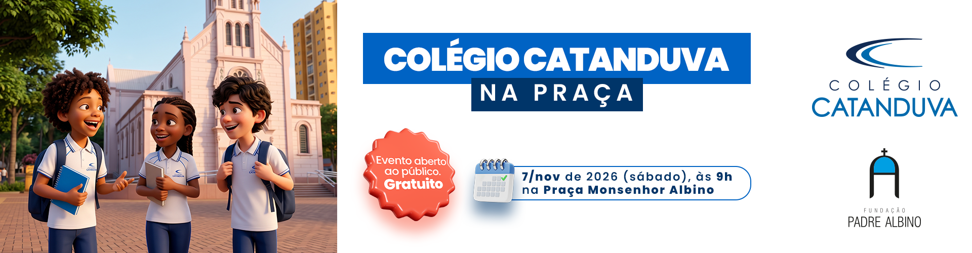 colégio na praça