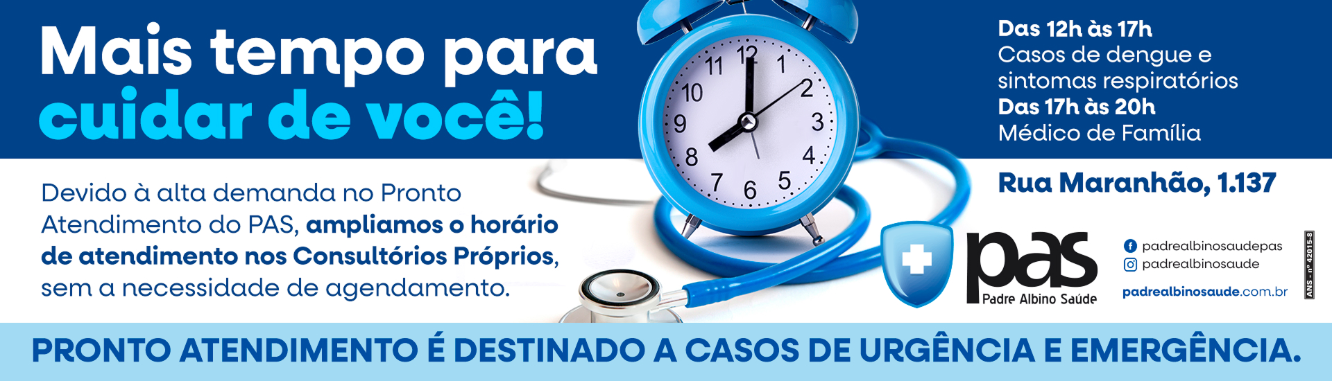 horário estendido