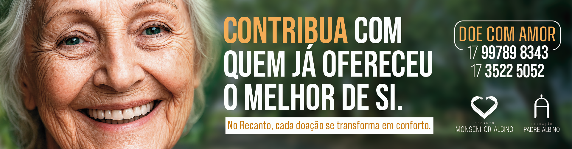 Doe ao Recanto Monsenhor Albino