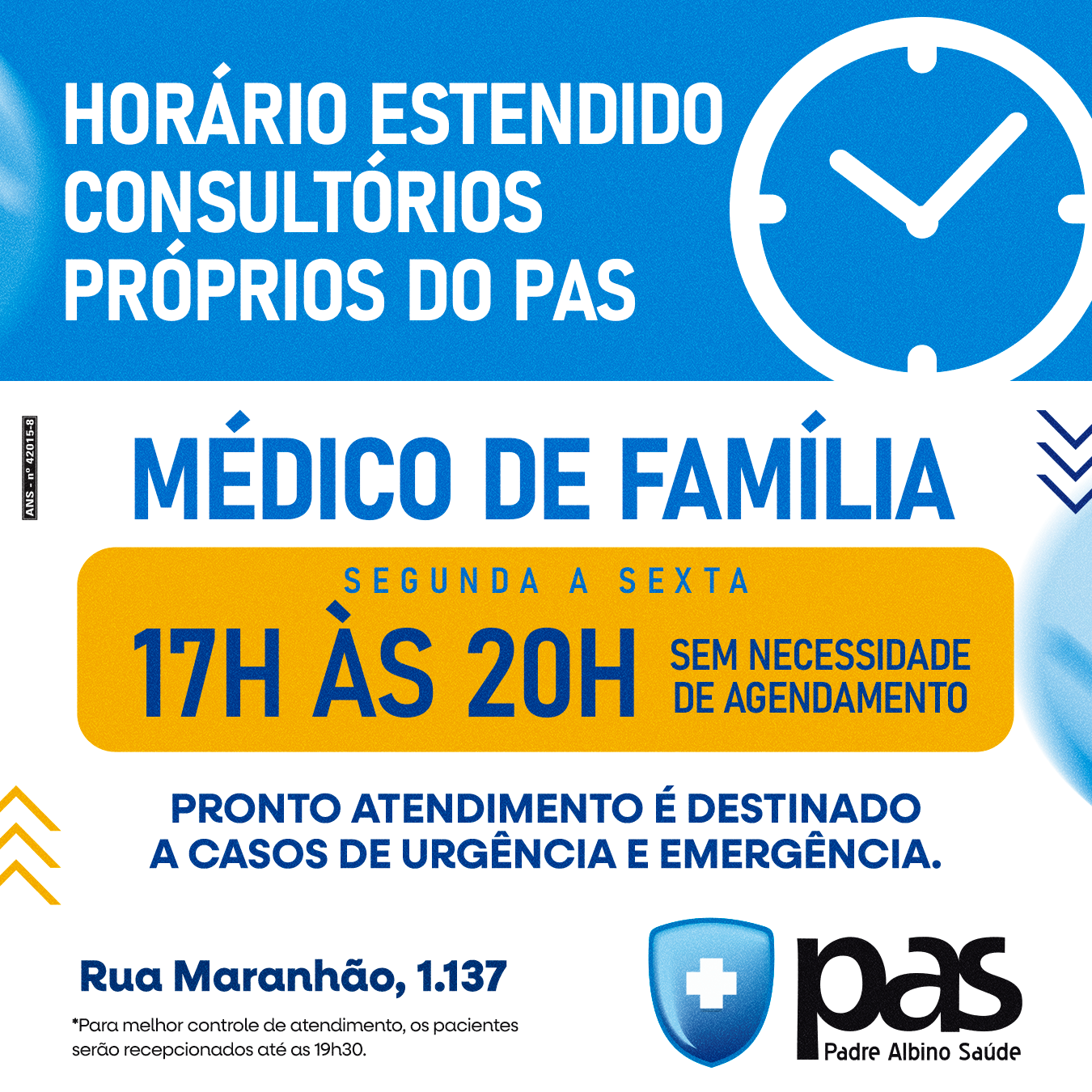 horário estendido