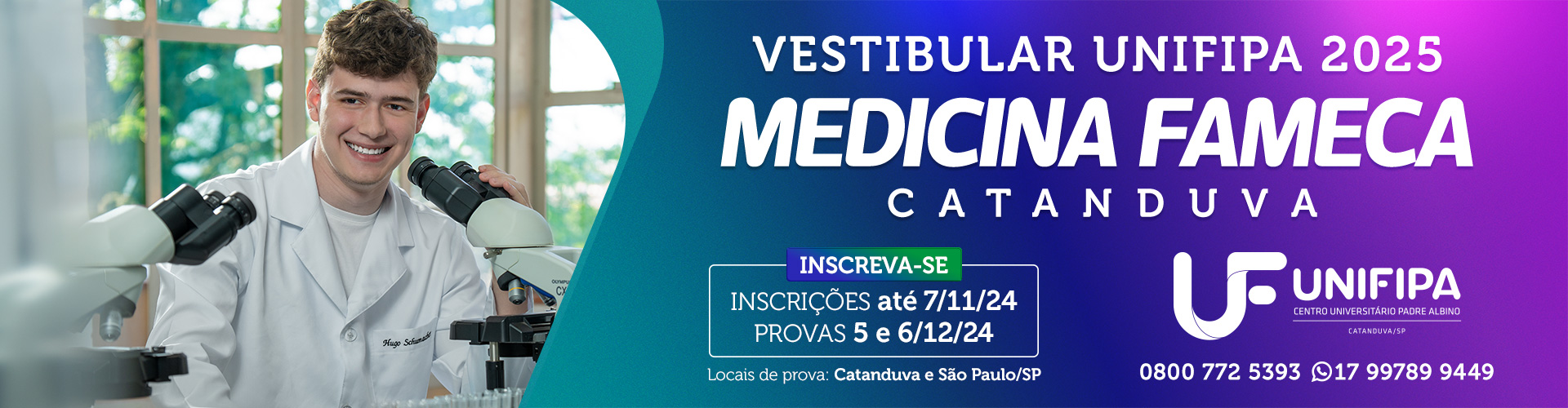 Vestibular Medicina Unifipa Fameca 2025